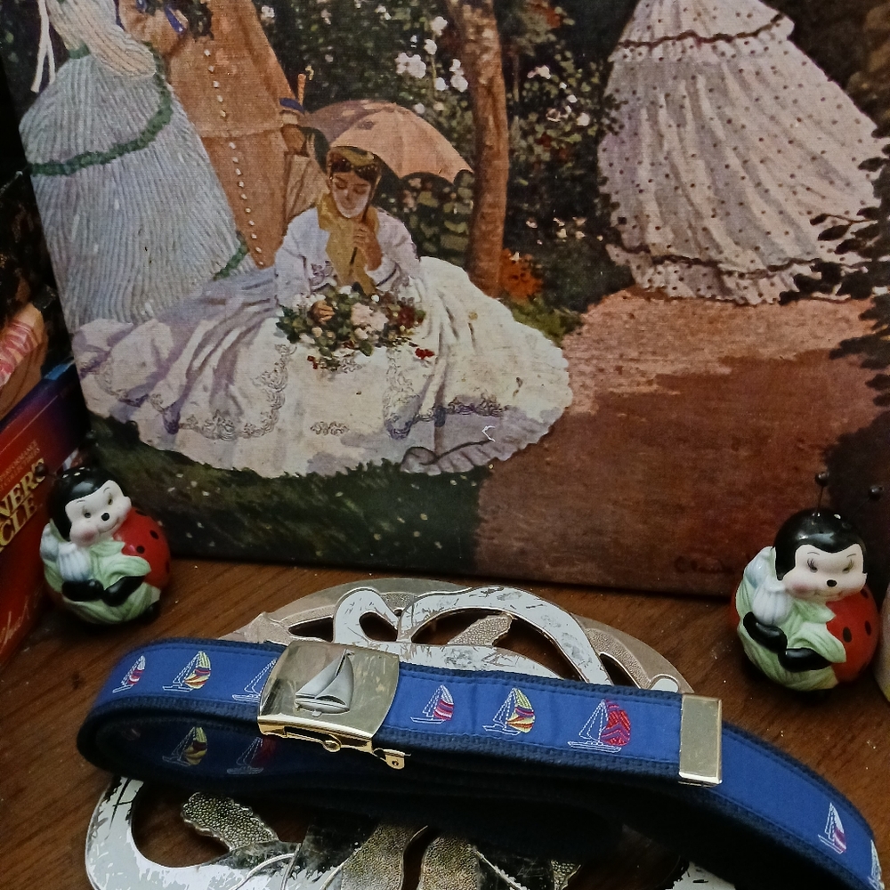 🚢 Skippers Fla,NAUTICAL belt,🏝🏖🏞🎋🎁Never worn.🛥New!BOAT🛶 ⛵️🎁U.S.A. - Picture 11 of 16